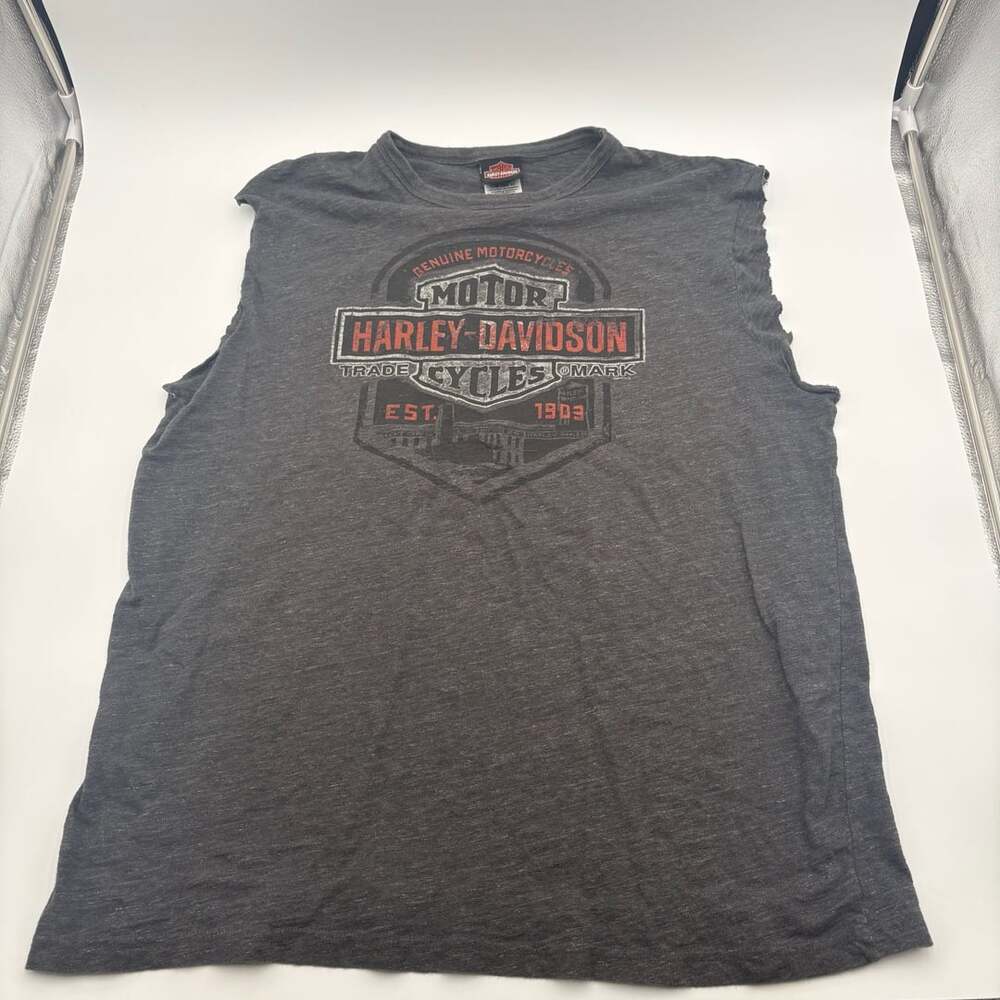Harley-Davidson Scottsdale Arizona Sleeveless T-Shirt Size XL Gray